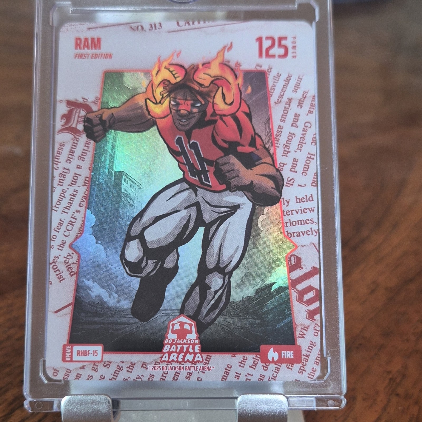 Bo Jackson Battle Arena Ram First Edition Holo Card RHBF-15 125 Power 2025