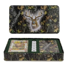 Rivers Edge Products Playing Cards and Dice Set, 2 Decks of Cards and 5 Dice,
