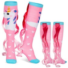 Yearntown 1 Pairs Crazy Fun Silly Wacky High Socks One Size, Multicolor