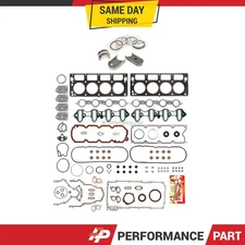 Full Gasket Set Bearings Rings Fit 02-14 Buick Chevrolet GMC Hummer 4.8L 5.3L