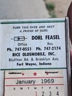 Vintage Rice Oldsmobile Inc. Fort Wayne In. Pocket Mirror With Calendar 1969. — photo 2