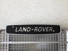 Land Rover Series 3 Front Grille BADGE !! (Stainless Steel) Powder Coated Black 