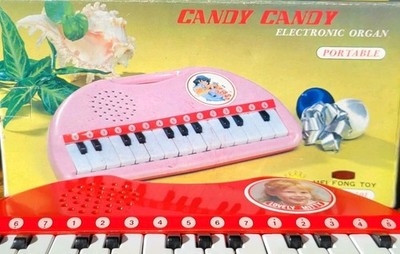 Vintage Candy Candy Electronic Organ CE-501 Mei Fong Toy Keyboard w Box Works