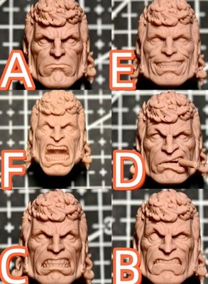1/12 1/4 1/6 1/18 Unpainted Bro. Brock Samson Head Carved Model Toys
