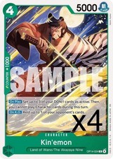 4X One Piece Card Game Kin'emon OP14-024 Common NM Presale
