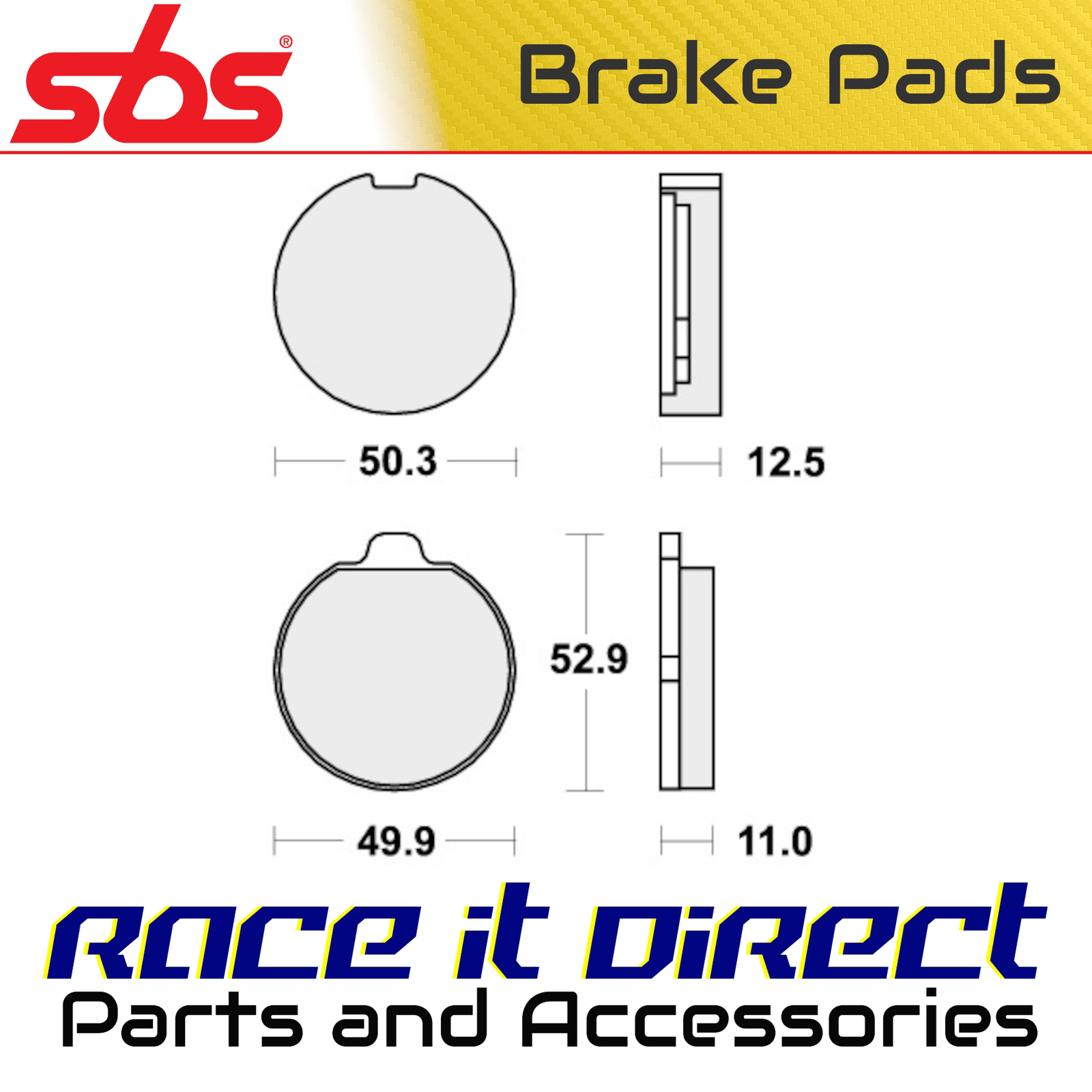 Brake Pads for SUZUKI GS 750 1977-1979 Front Street SBS