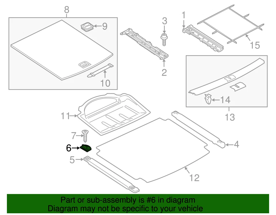 Genuine Volkswagen Tie Down Hook 1K0-864-203-C-2ZZ - Image 2 of 2