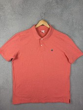 Brooks Brothers Polo Shirt Mens 2XL Orange Original Fit Performance Stretch Knit