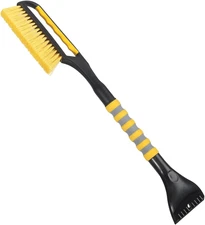 2-in-1 Snow Brush & Ice Scraper for Car Windshield – 26.4'' De-Icer Tool for Car