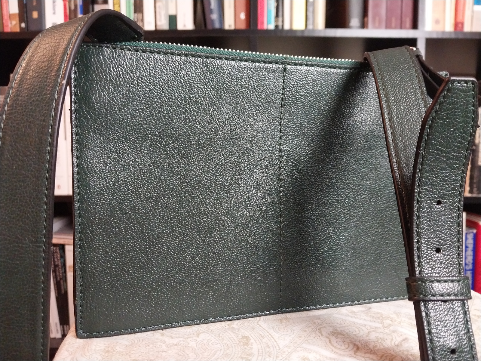 Calvin Klein Deep Forest Geen Rectangular Leather… - image 3