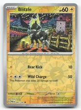 Pokemon Blitzle - 062/182 Reverse Holo Common SV04: Paradox Rift NM/LP