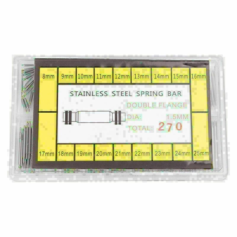 8-25mm Watch Band Spring Bars Strap Link Pins Watchmaker Repair Tools 360pcs #