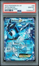 2013 POKEMON BLACK & WHITE PLASMA STORM #25 ARTICUNO EX PSA 10