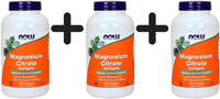 3 X Now Foods Magnesium Citrate Softgels - 180 Softgels (148,06 Eur/Kg)