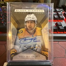 2025-26 UD BLACK DIAMOND HOCKEY FUTURES AUTO /99 OZZY WIESBLATT