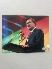 Mike Lindell autographed signed 8x10 photo Beckett BAS COA MyPillow CEO Fox News