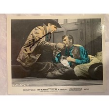 Vintage Fred MacMurray - Face Of A Fugitive - Autographed Lobby Card