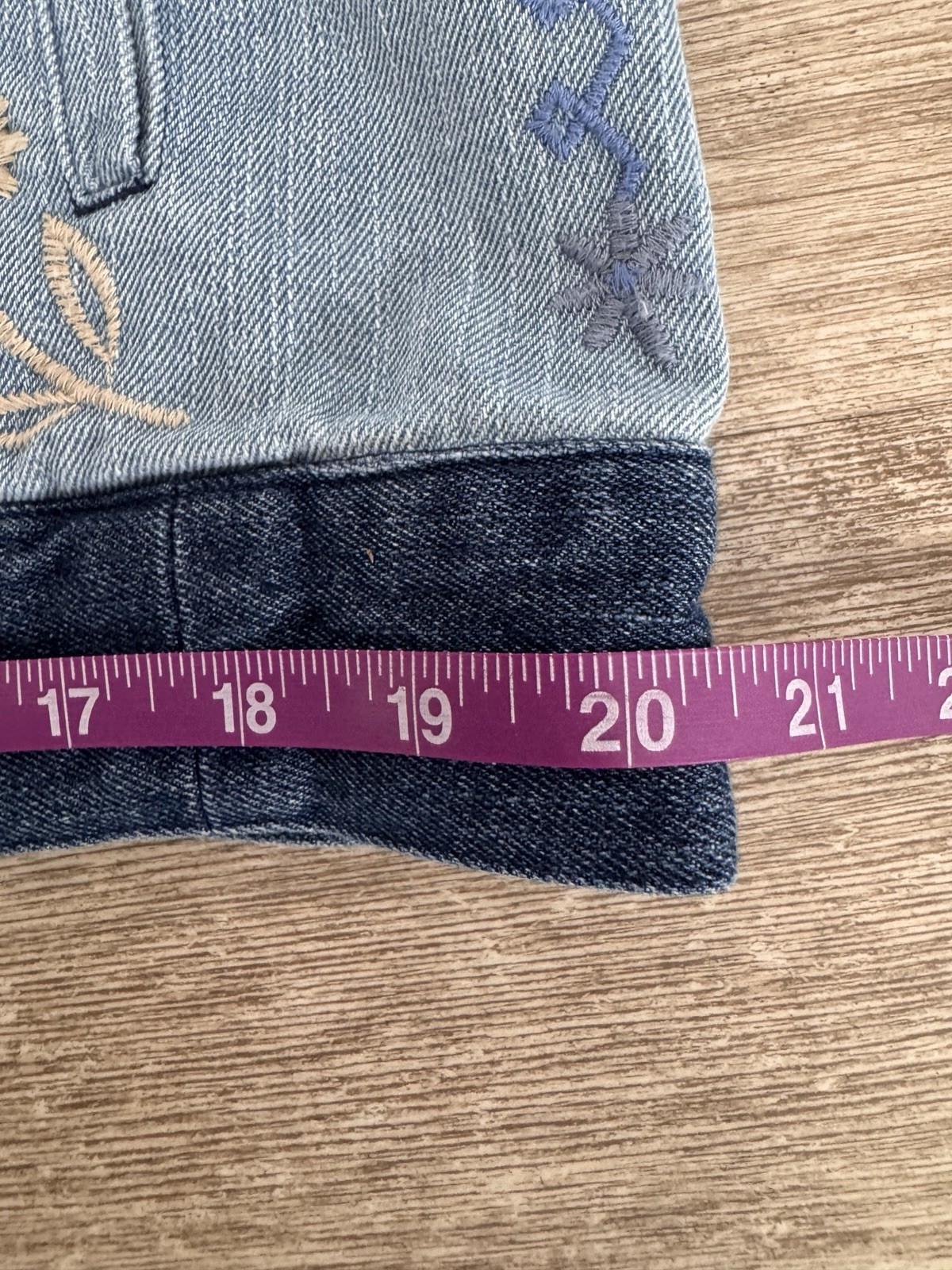 Johnny Was Workshop Embroidered Patchwork Denim J… - image 14