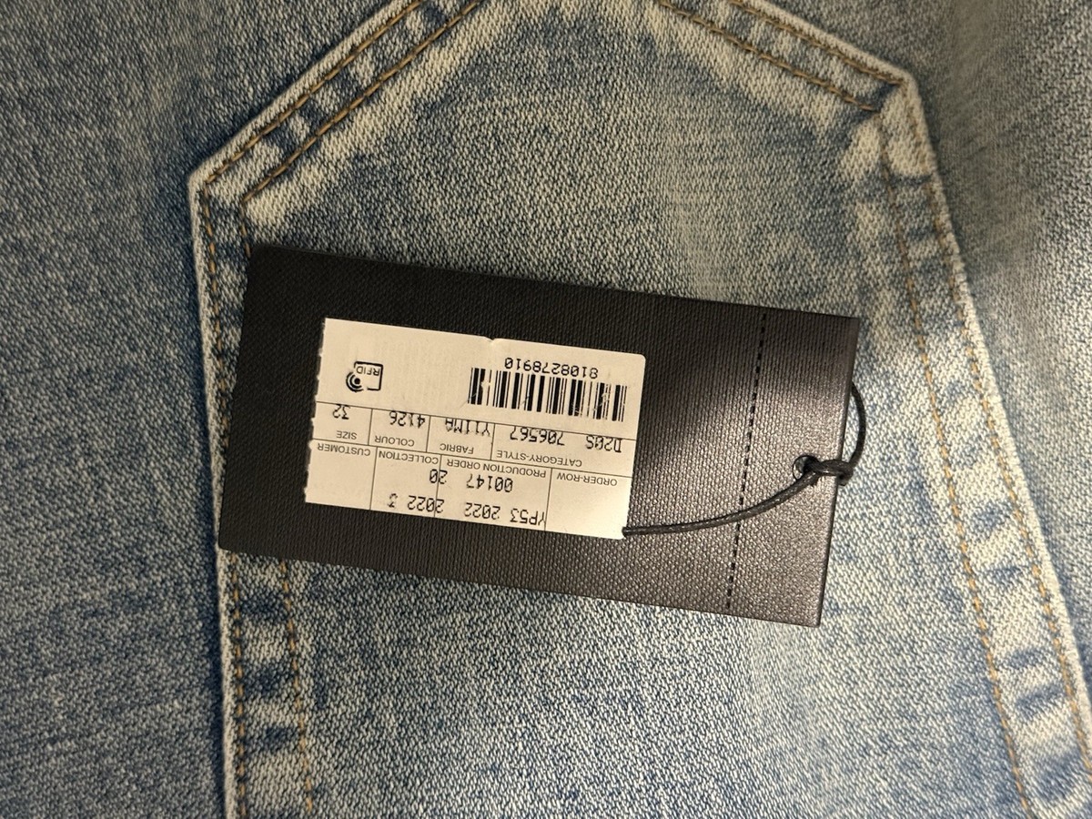 Saint Laurent 70s Serge Jeans Mens Size 32 Blue Wash | eBay