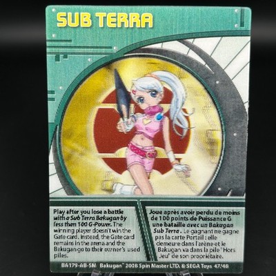 Bakugan SUB TERRA Green LENTICULAR 3D Ability Card 2008 BA179-AB-SM 47/48