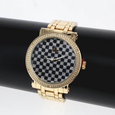 GP Men's Real Genuine Diamond Metal Band Diamond Maxx Watch
