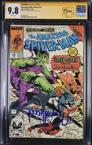 AMAZING SPIDER-MAN # 312 CGC 9.8 Signed by Todd McFarlane full signature 1989 SS