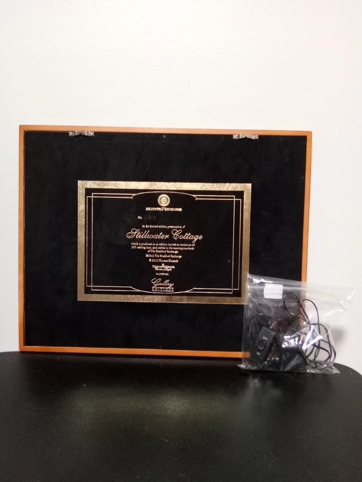 Stillwater Cottage de Thomas Kinkade Edición Limitada Impresión sobre Lienzo 16" x 20"  Foto 3 de 3