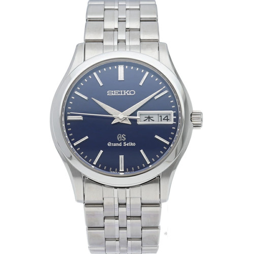 Used Grand Seiko day date blue SBGT017 9F83-0AB0 Wrist watch Men