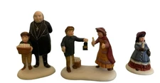 Department 56 Heritage Village Christmas Figures "A Peaceful Glow On Christmas E