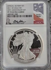 2011 W 25th Anniversary Ryder Signed Proof American Silver Eagle - NGC PF70 UC