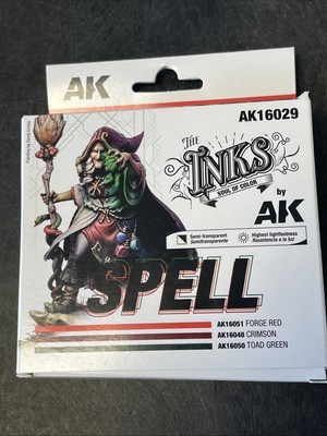 AK Interactive AK16029 Inks Colors Set (3)  Spell 
