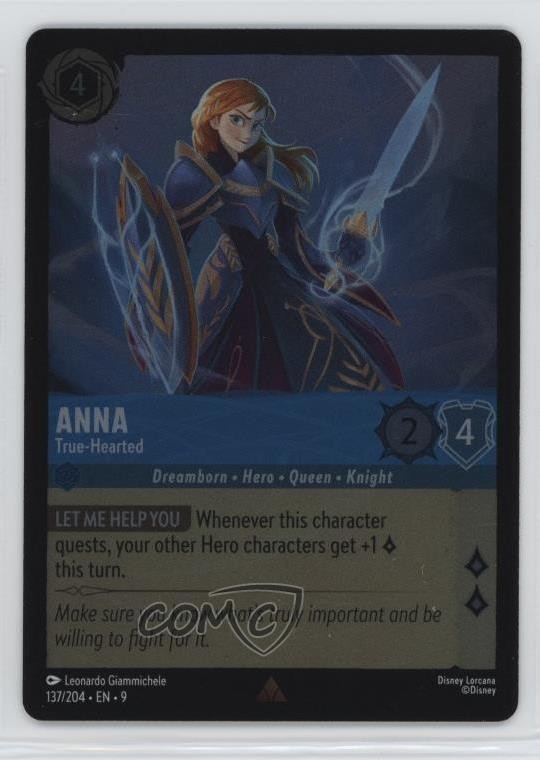 2025 Disney Lorcana - Fabled 9 Foil Anna True-Hearted #137