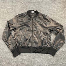 NIKE Running Windrunner Lightweight Jacket Womens Medium 20x21 Black