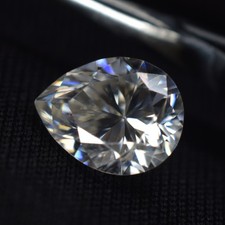 1 Ct Moissanite D Color 1 Pcs Pear Cut 8x5 mm Loose Gemstone CERTIFIED -W