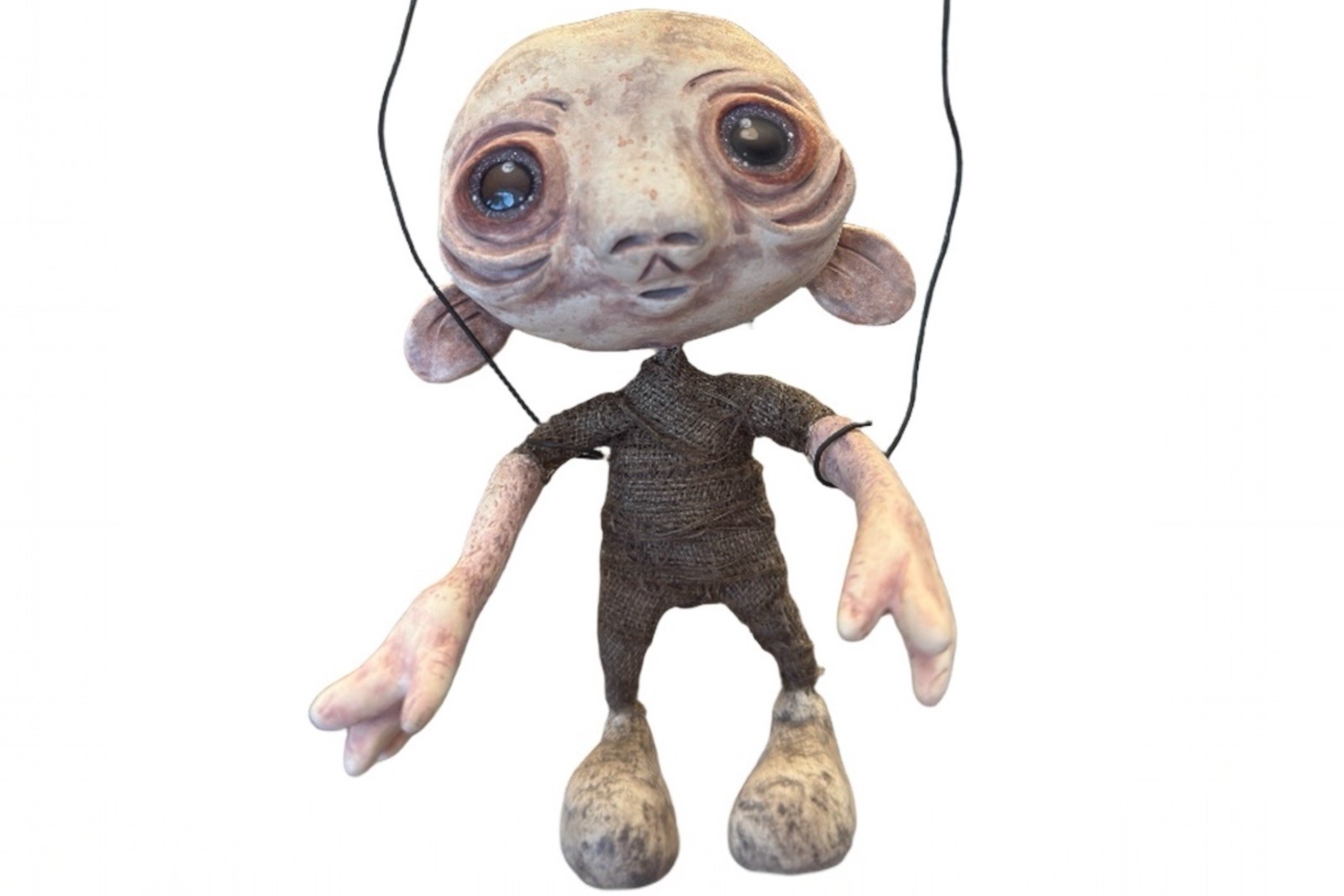 OOAK Alien Wall Art Doll &ldquo;Zog&rdquo; &ndash; Handmade Sculpted Han