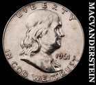 1961 Silver Franklin Half Dollar - Scarce  High Grade  Lustrous  #M418 — photo 1