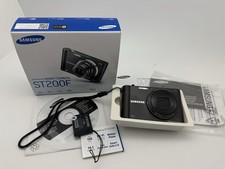 Samsung Digital Camera ST200F 16.1MP Black Tested With Box Needs Charger Cable