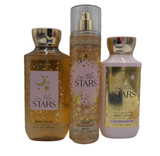 Bath  Body Works In the Stars BODY MIST SHOWER GEL LOTION  3 Pack Set 