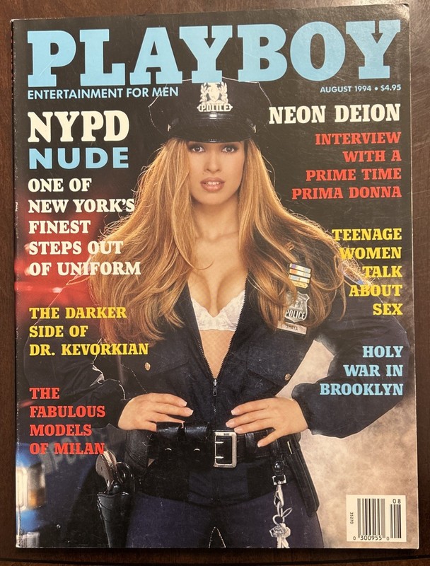PlayBoy August 1994 NYPDeion Sanders Collectors Magazine Maria Checa 32-23-33