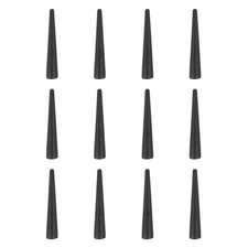 12Pcs Rubber Stoppers 0.8mm to 2.6mm 16mm Solid Tapered Lab Rubber Plugs