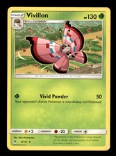 Vivillon 8/131 Rare Forbidden Light Pokemon Near Mint