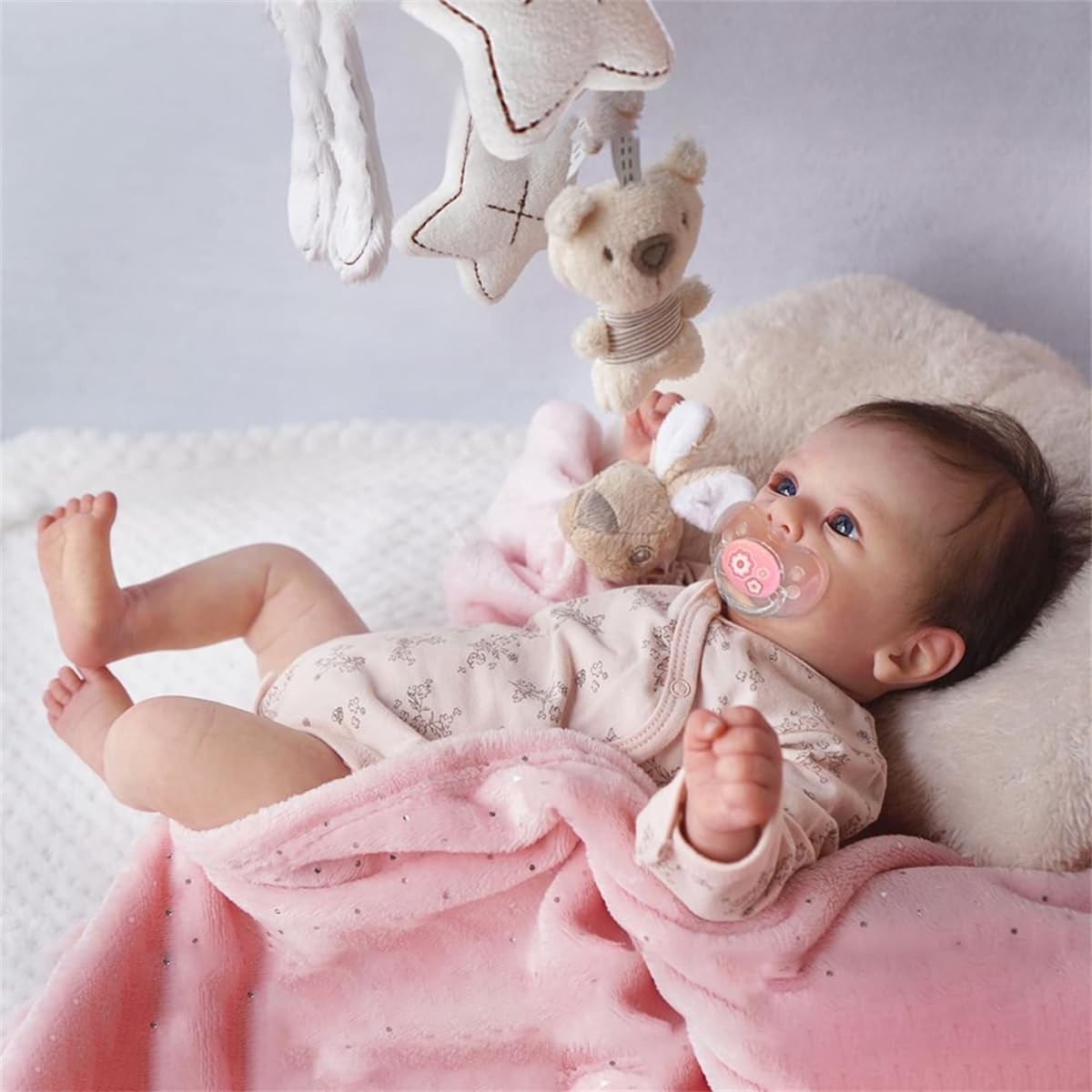 18 Inch Lifelike Newborn Baby Dolls Soft Baby Doll Reborn Gift for 3+ Yrs Kids