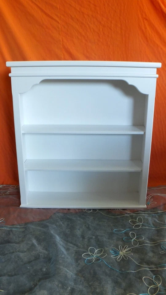 ESTANTERÍA de madera en color blanco. Grande 85x20x87 - Imagen 4 de 4