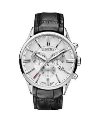 ROAMER Men Quartz Casual Watch Classic Dress Silver Dial Waterproof Round Swiss