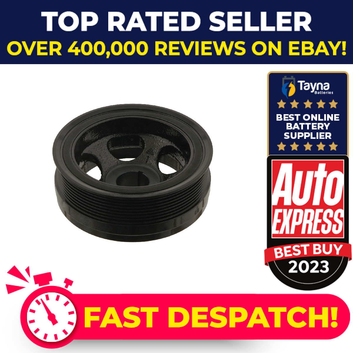 Crankshaft Pulley fits MERCEDES GL320 X164 3.0D 06 to 09 OM642.940 Belt Febi New