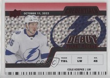 2022 Credentials Debut Ticket Access Horizontal Red /299 Cole Koepke #142 0x04