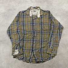 Windridge Shirt Mens Medium Vintage Plaid Check Long Sleeve Button Up, Green