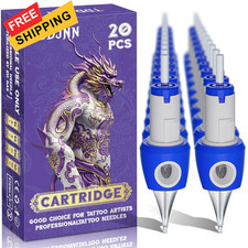 Professional 1211RS Tattoo Cartridge Needles 20Pcs 12 1211RS, Multicolor