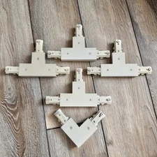 Liform L Track Series White T-Connector and L Connector Track Lighting Lot