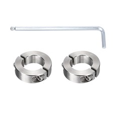 2Pcs Double Split Shaft Collars, 28mm Bore 304 Stainless Steel Clamping Collar